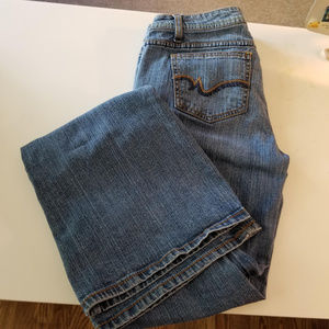 SO Wear It Declare It Womens Dark Blue Bootcut Den